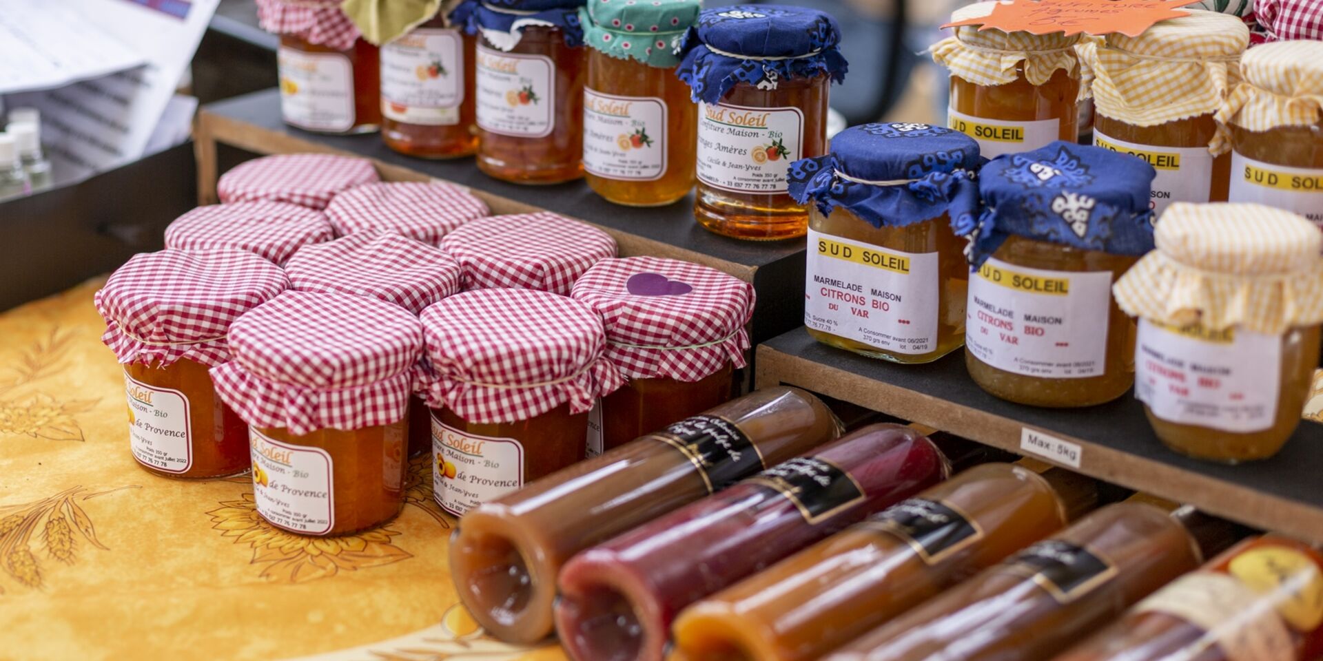 Marché provençal au camping