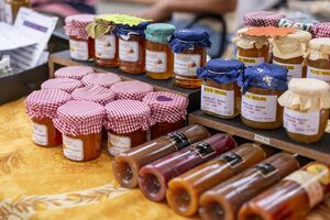 Marché provençal au camping