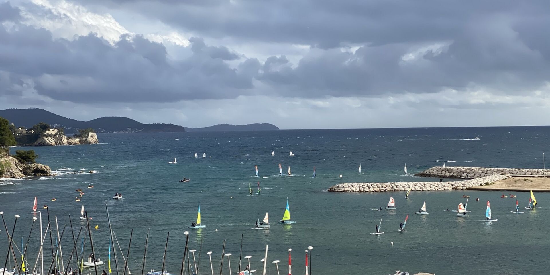 Plage familiale à Toulon