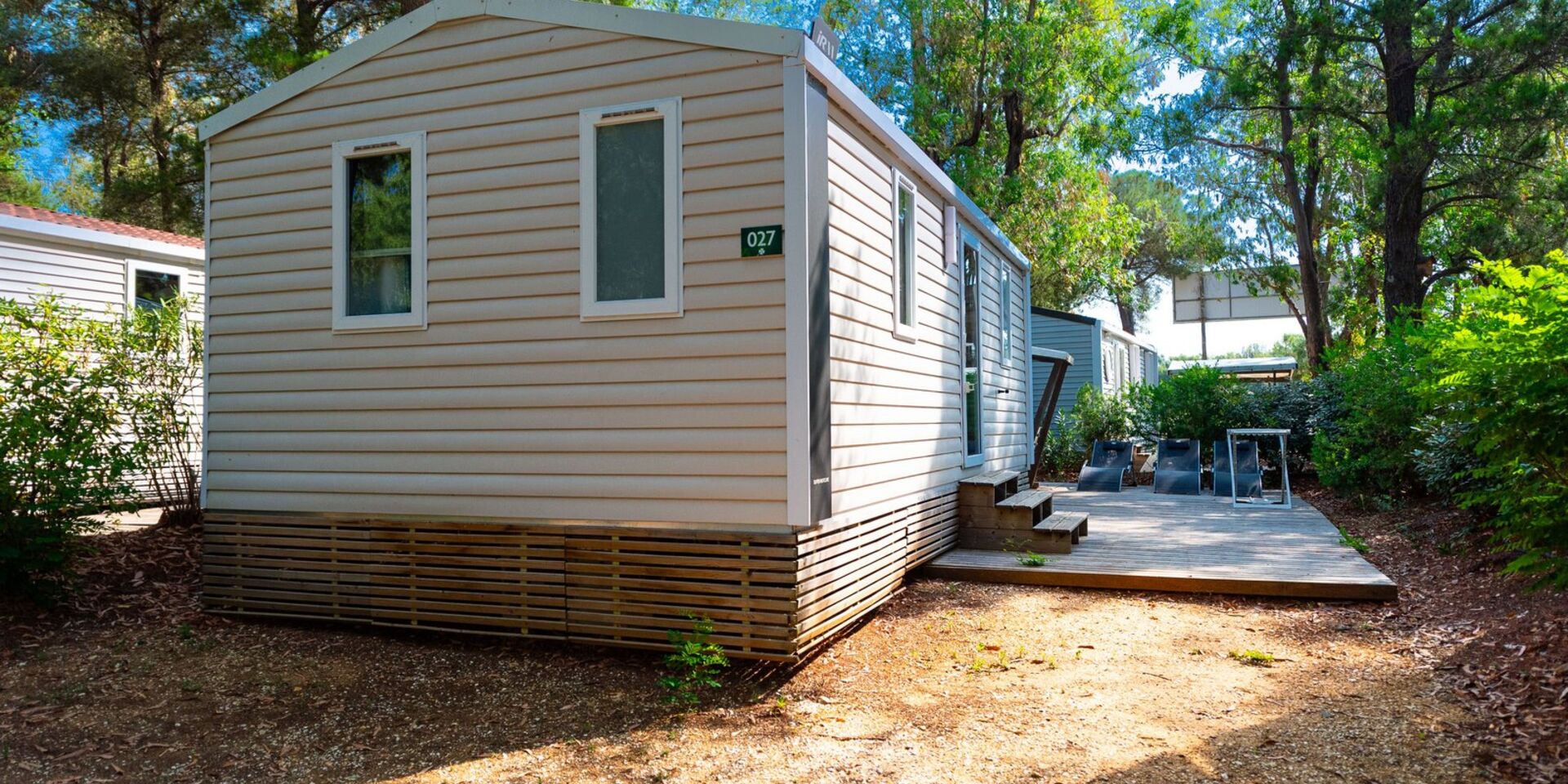 Mobile-home climatisé pour 6 camping Var